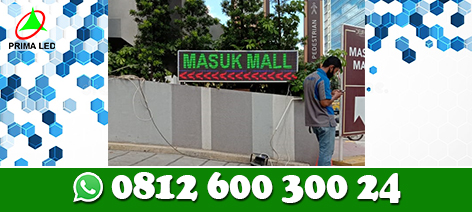LED Penunjuk arah di Mall Deli Park